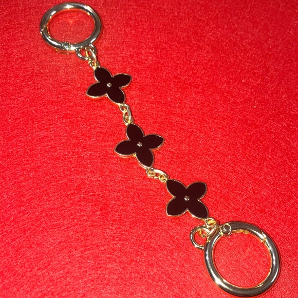Gold and Black Floral bag strap extender - Picture 1 of 5